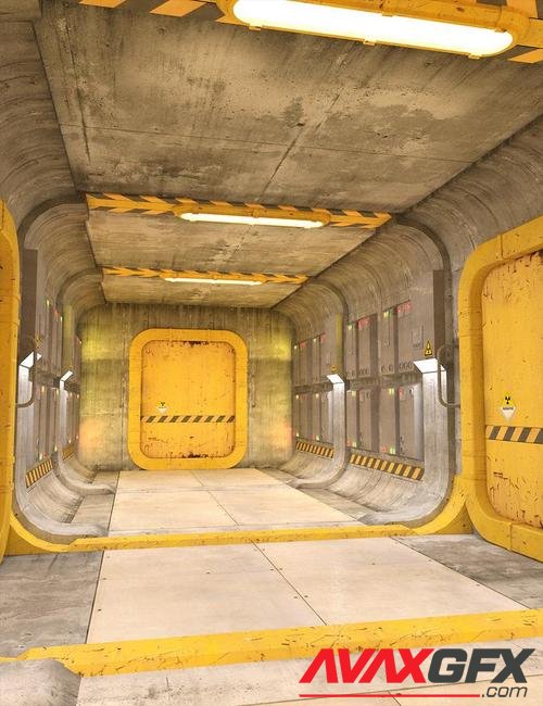 Sci-fi Containment Station Floor