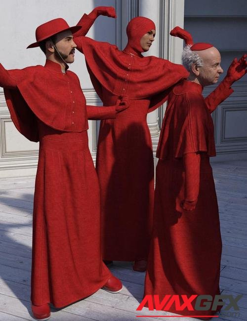 dForce Inquisitor Robe for Genesis 8 Male(s)