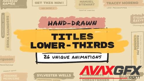 MotionArray – Hand Drawn Brush Titles Lower Thirds 977842