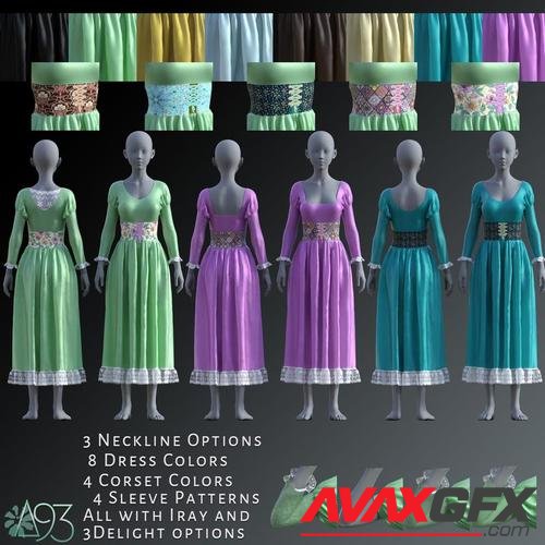 a93 - dForce Princess Dress G8F