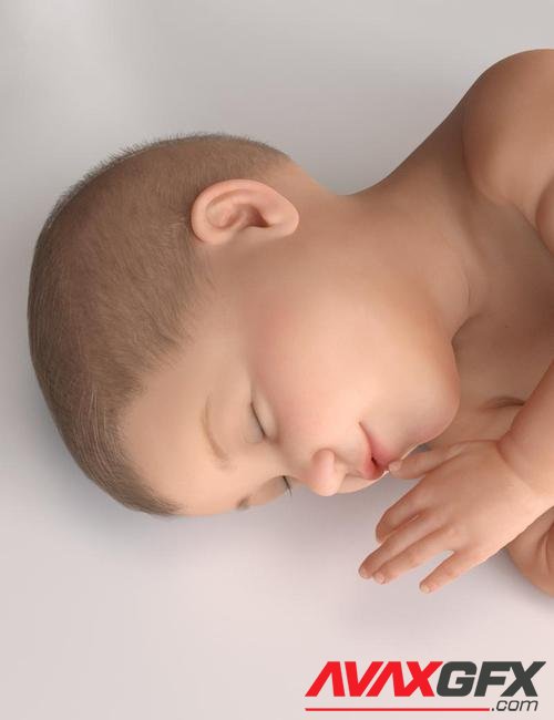 Small World Baby Locks Hair for Genesis 3 and 8