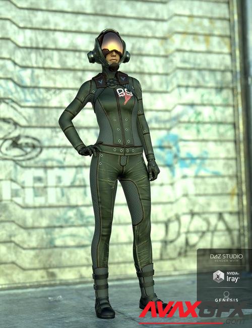 Sci-Fi Task Force Outfit for Genesis 8 Female(s)