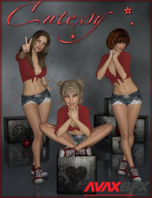 Cutesy Poses for Genesis 3 and 8 Female(s)