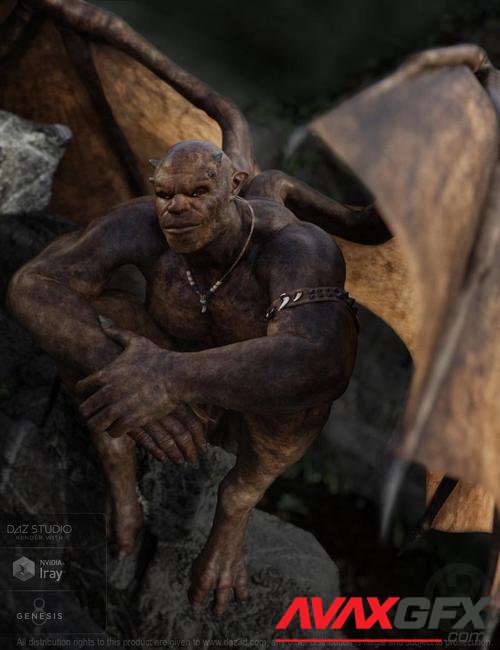 Gargoyle for Genesis 8 Male