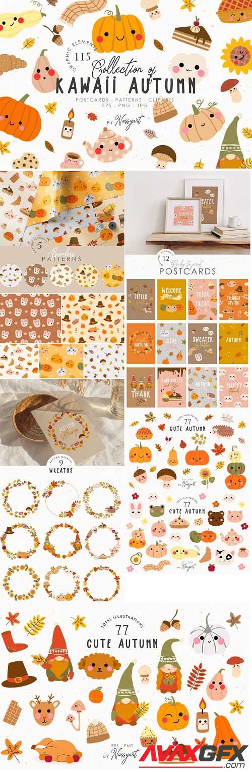 Autumn Kawaii Cozy Fall Set - 6530315