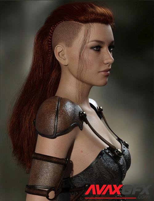 MRL Warrior Hair for Genesis 8 Female