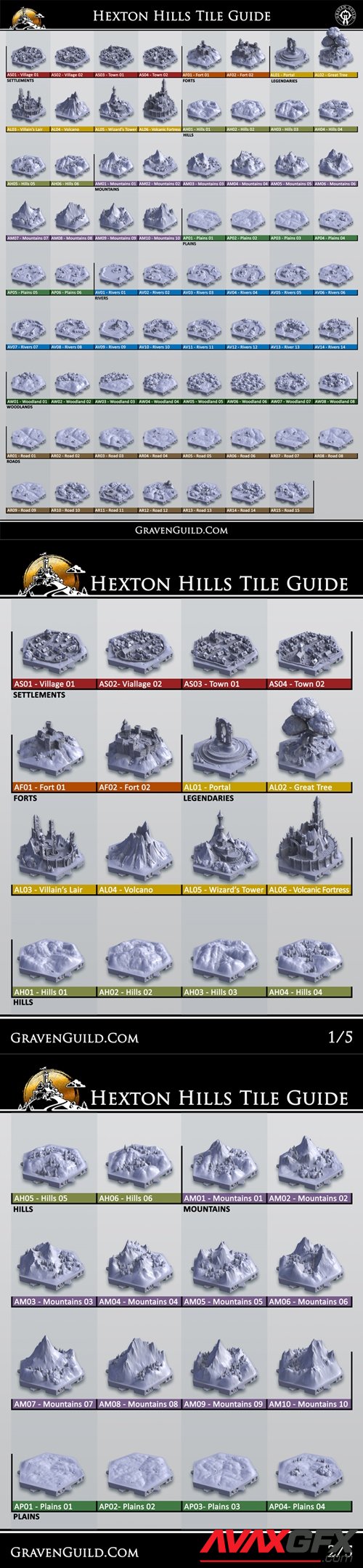 Hexton Hills – 3D Printable STL