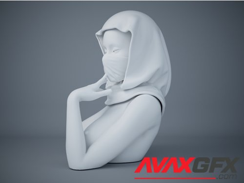 Sexy ninja head – 3D Printable STL