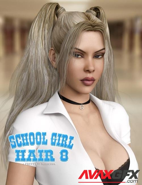 School Girl Hair for Genesis 8 Female(s)