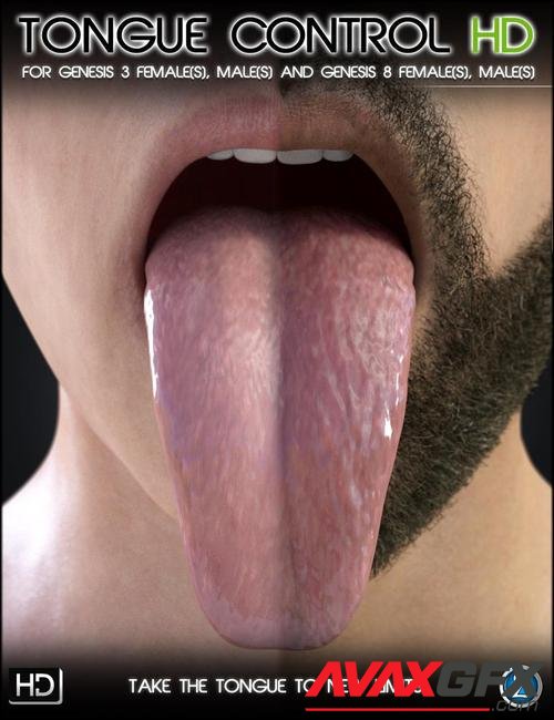 Tongue Control HD For Genesis 3 and Genesis 8 Female and Male