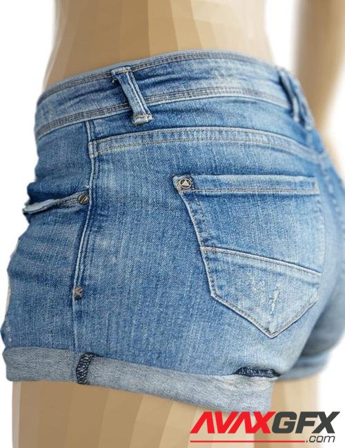 OBJ- Ripped Tiny Jeans Shorts