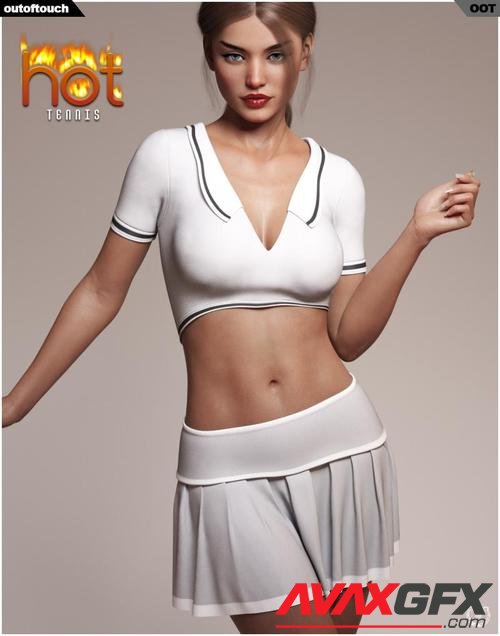 dForce HOT Tennis Outfit for Genesis 8 Female(s)