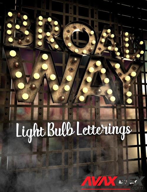 Broadway Light Bulb Letterings