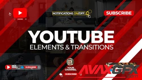 MotionArray – Youtube Subscribe Elements & Transitions 1010933