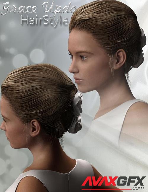 Grace Updo HairStyle for Genesis 3 Female(s)