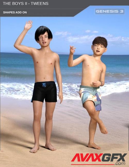 The Boys II - Tweens - Shapes for Genesis 3 Male