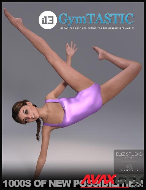 i13 GymTASTIC Pose Collection for the Genesis 3 Female(s)