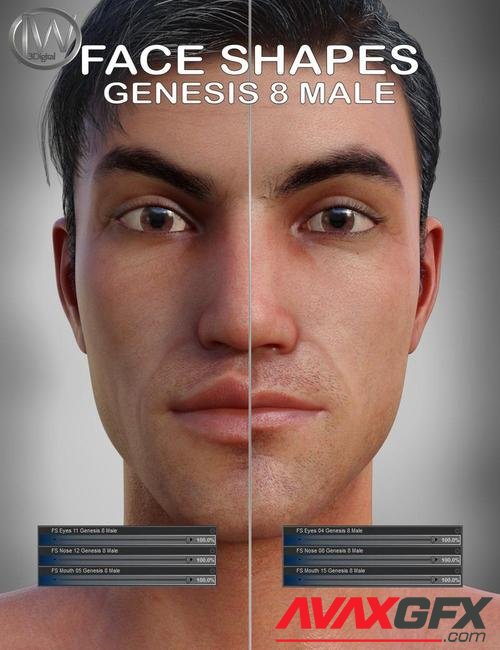 Face Shapes for Genesis 8 Male
