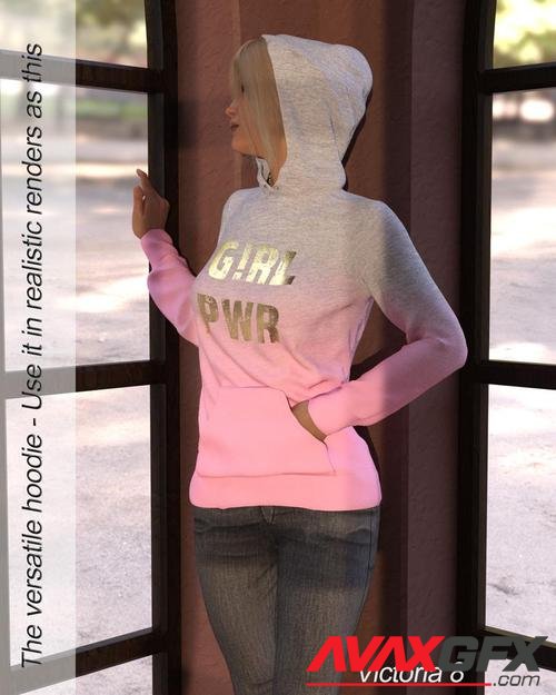 dforce Comfy Hoodie for Genesis 8 Females