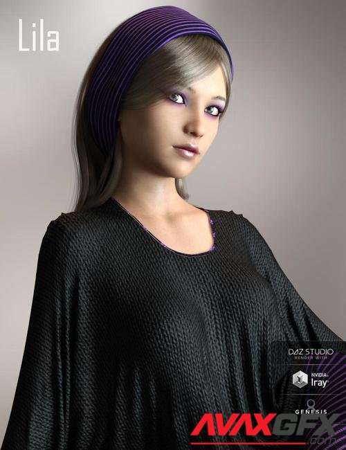 Lila for Genesis 3 and Genesis 8 Female