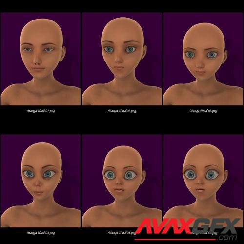 Manga Morphs for Genesis 8 Female