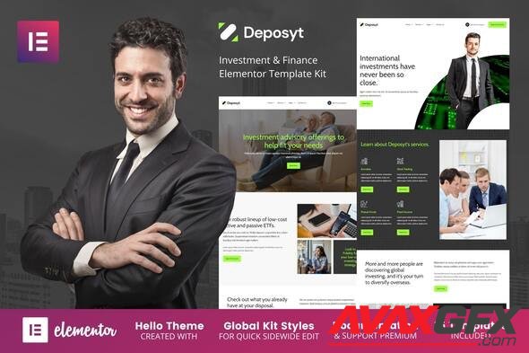 ThemeForest - Deposyt v1.0.0 - Investment & Finance Elementor Template Kit - 34119507