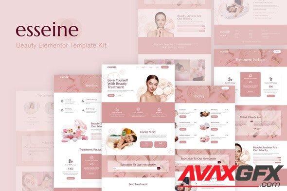 ThemeForest - Essein v1.0.1 - Beauty Spa Elementor Template Kit - 34112989