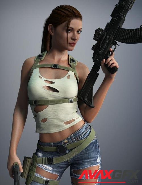 dForce Torn Clothes for Genesis 8 Female(s)
