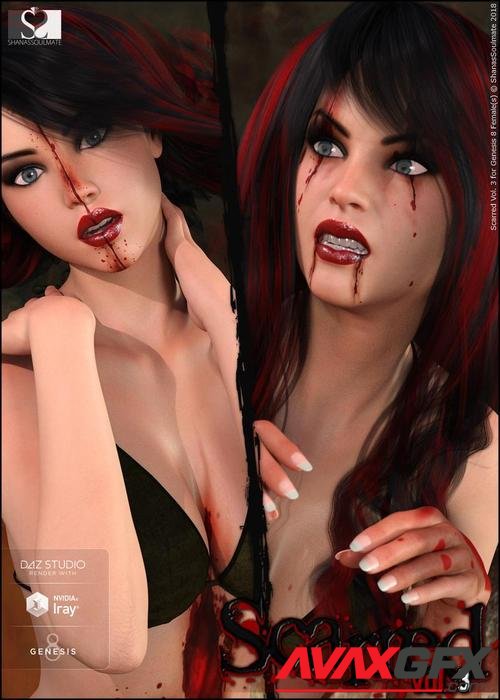 Scarred Vol. 3 for Genesis 8 Female(s)