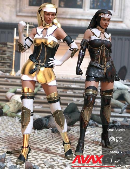 dForce Sister Mary Outfit Textures