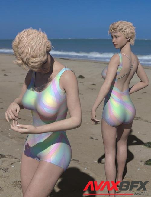 Bashful Beachwear for Genesis 8 Female(s)