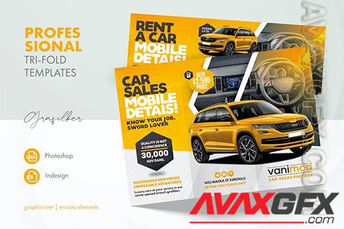 Car Sales Tri-Fold Templates DGKQDDZ