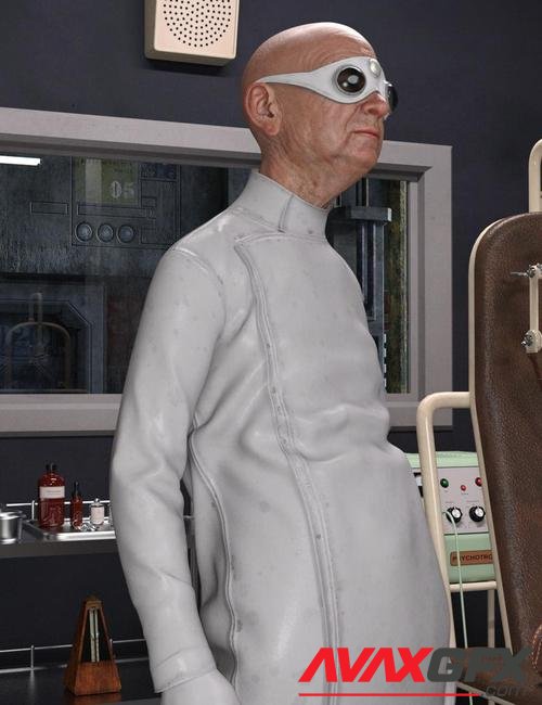 Mad Scientist Outfit for Genesis 8 Male(s)