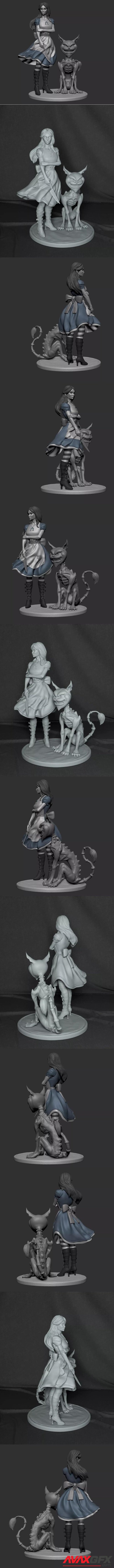 Alice Darkness – 3D Printable STL
