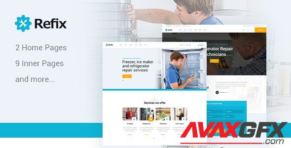 ThemeForest - Refix v1.0 - Fridge & Freezer Repair Company HTML Template (Update: 7 July 19) - 23260377