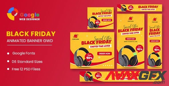 CodeCanyon - Black Friday Sale Product HTML5 Banner Ads GWD v1.0 - 34125234