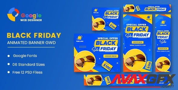 CodeCanyon - Black Friday Sale Fashion HTML5 Banner Ads GWD v1.0 - 33969271