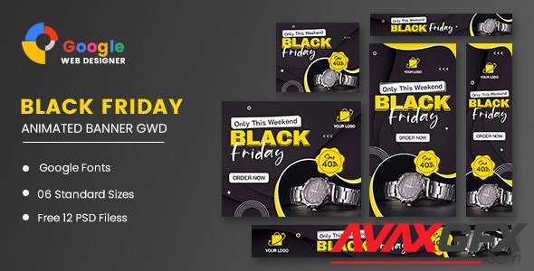 CodeCanyon - Black Friday Sale Watch HTML5 Banner Ads GWD v1.0 - 34125048