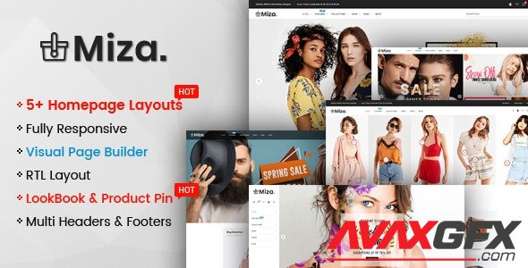 ThemeForest - Miza v1.0.1 - Multipurpose Clothing And Fashion Bootstrap 4 Shopify Theme With Sections - 22471112