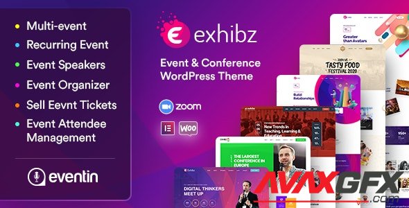 ThemeForest - Exhibz v2.3.4 - Event Conference WordPress Theme - 23152909
