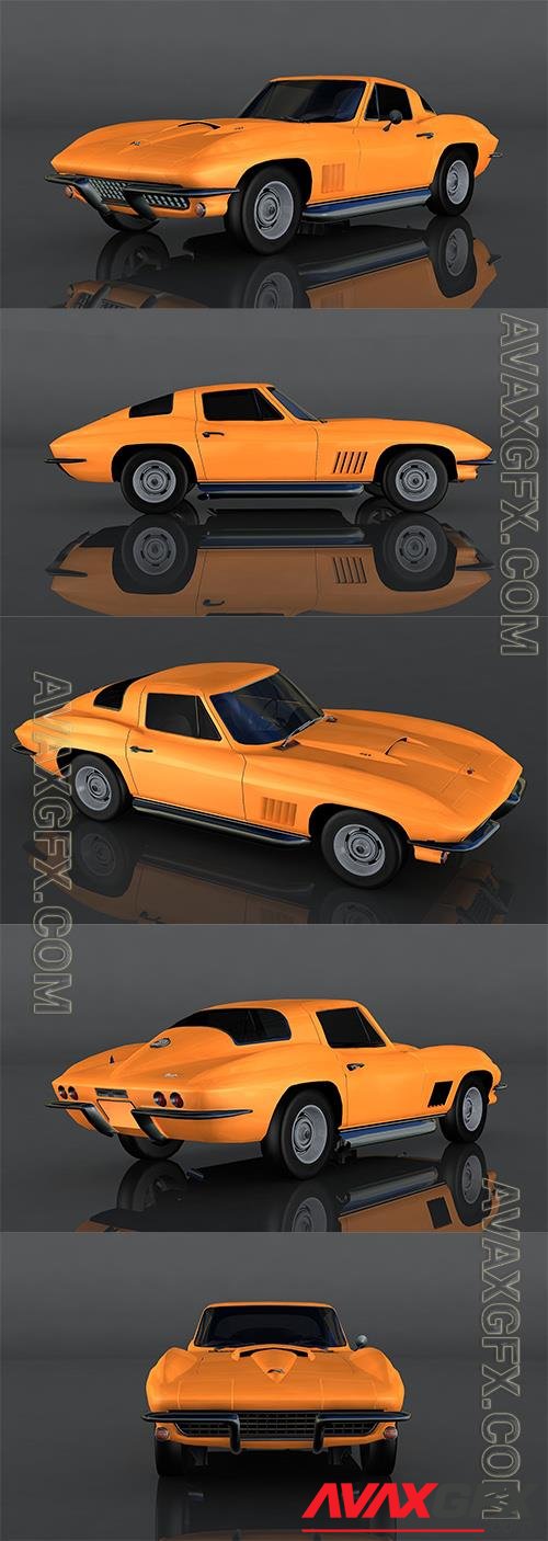 Chevrolet Corvette Sting Ray 3D Model o93580