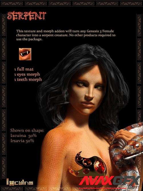 Ixcuina Serpent Addon for G3F