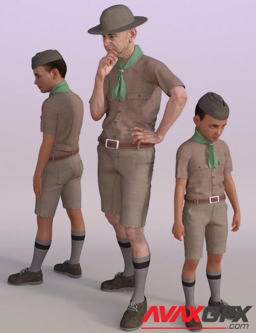 Classic Boy Scout for Genesis 8 Male(s)