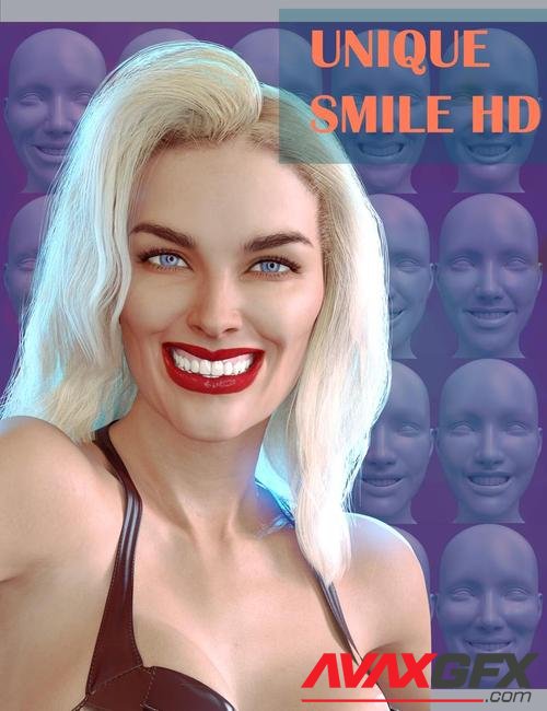 20 Unique Smiles HD for Genesis 8 Female(s)