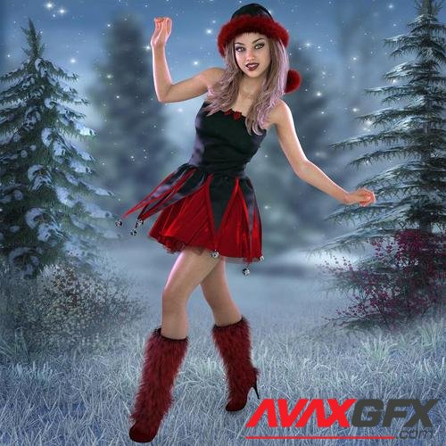 Santa's Helpers Vol 1 for Genesis 8 Female