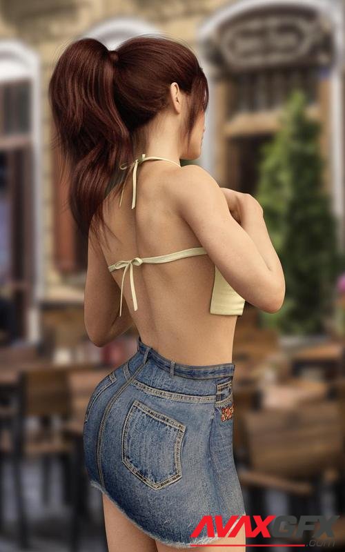 X-Fashion Bandage Outfit for Genesis 8 Females