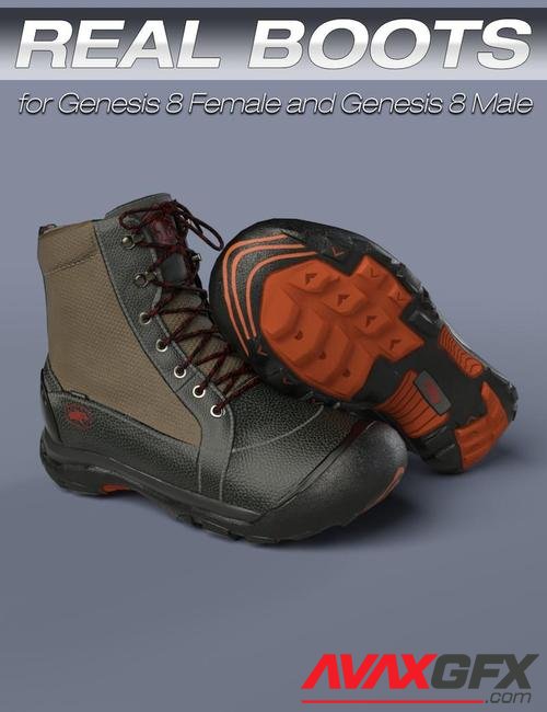 S3D Real Boots for Genesis 8