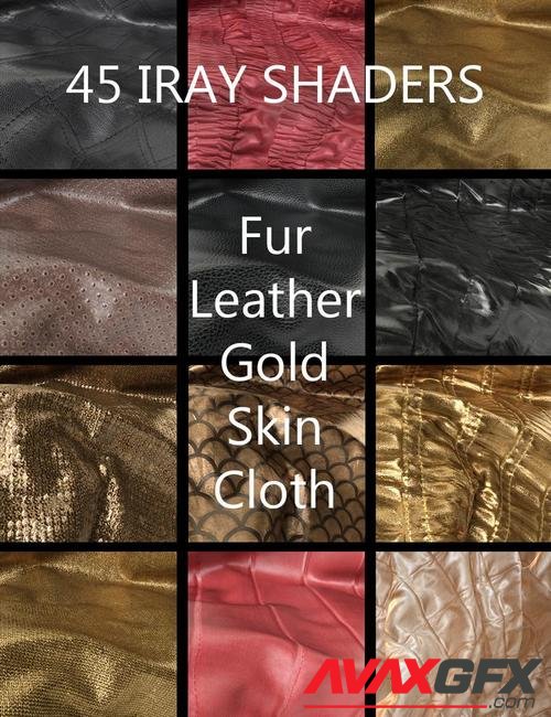 45 Organic and Cloth Shaders for Iray