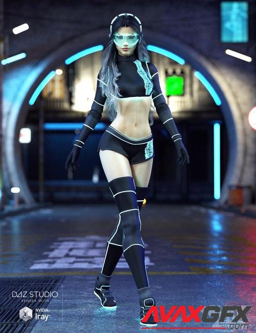 Zari SciFi Outfit for Genesis 8 Female(s)