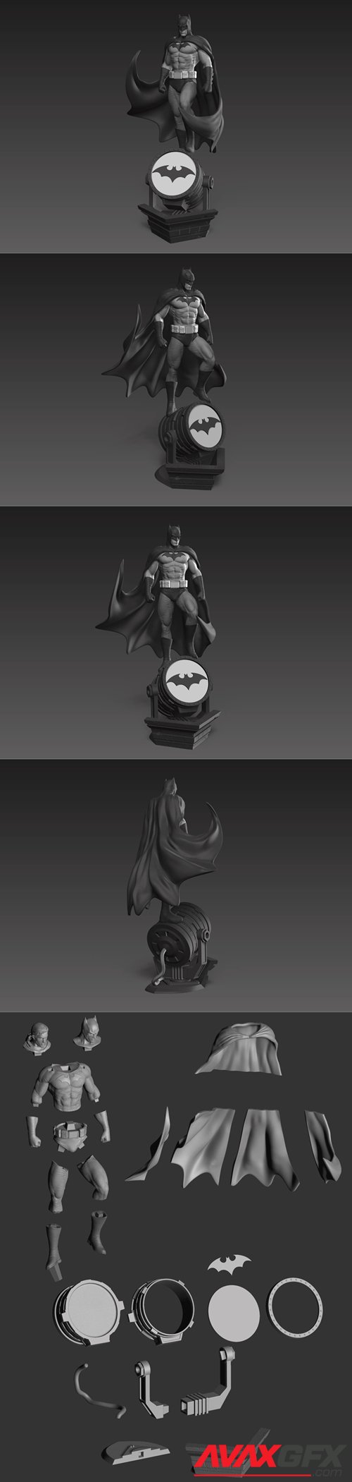 Batman Fanart Statue – 3D Printable STL